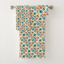 Search for modern geometric bath towels Bright