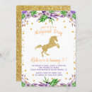 Search for watercolor unicorn invitations Purple