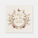 Search for fall baby shower napkins Fall in love
