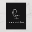 Search for creativity postcards Be creative