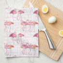 Search for pink flamingo pattern tea towels Cute