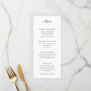 Search for event wedding menus Black and white