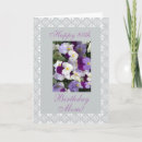 Search for pansies birthday cards Lace