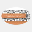 Search for orange damask stickers Black