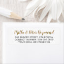 Search for clear wedding return address labels Couple
