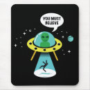 Search for alien abduction mousepads Humour