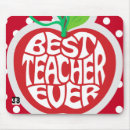 Search for teachers apple mousepads Red
