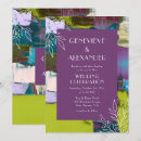Search for green and purple wedding invitations Trendy