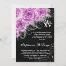 Search for purple quinceanera invitations Roses