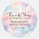 Search for bridal shower thank you stickers Whimsical