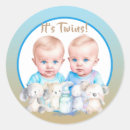 Search for boy twins stickers Watercolor