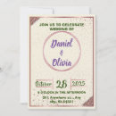 Search for circular wedding invitations Vintage