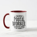 Search for funny mailman mugs Postal worker