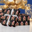 Search for black santa claus wrapping paper Cute