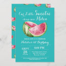 Search for watermelon birthday invitations Our little sweetie