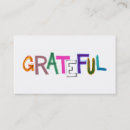 Search for appreciation business cards Grateful