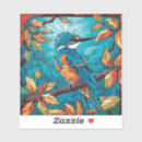 Search for stained glass bird stickers Blue