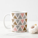 Search for pink triangle mugs Geometric design