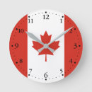 Search for canadian flag clocks Maple leaf