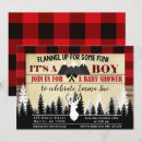 Search for red plaid baby shower invitations Adventure