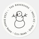 Search for snow address stickers Snowman