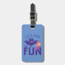 Search for kids show luggage tags Typography graphic