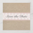 Search for burlap save date postcards Burlap and lace