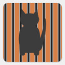 Search for black cat silhouette stickers Trick or treat