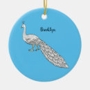 Search for white peacock christmas tree decorations Bird