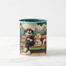 Search for funny animal drawing mugs Vintage