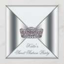 Search for tiara sweet 16 invitations Party