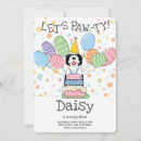 Search for black white dog invitations Cute