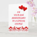 Search for happy 25th anniversary cards Couple