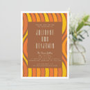 Search for brown and orange wedding invitations Groovy