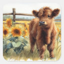 Search for highland cattle stickers Rustic