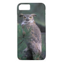 Search for horned iphone cases Great horned owl