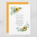 Search for sunflower celebration of life invitations Rustic