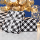 Search for black and white buffalo check wrapping paper Chequered