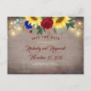 Search for sunflower save the dates Rustic