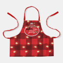 Search for cookie party aprons Red
