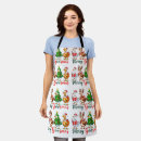 Search for funny christmas aprons Green