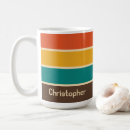 Search for teal and brown coffee mugs Retro