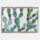 Search for watercolor cactus blankets Desert