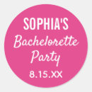 Search for pink bachelorette stickers Typography