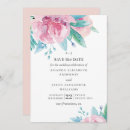 Search for pink flower save the dates Botanical