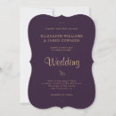 Search for elegant dark purple wedding invitations Boho