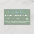 Search for lawyer appointment cards Elegant