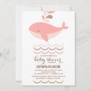 Search for whale baby girl shower invitations It's a girl