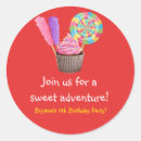 Search for cupcake birthday party stickers Sweets