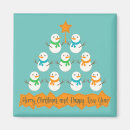 Search for happy snowman magnets Christmas tree